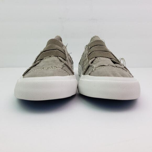 Blowfish Malibu Marley Womens Sz 8 Khaki Green Canvas Distress Low Sneaker Shoes - Picture 6 of 12